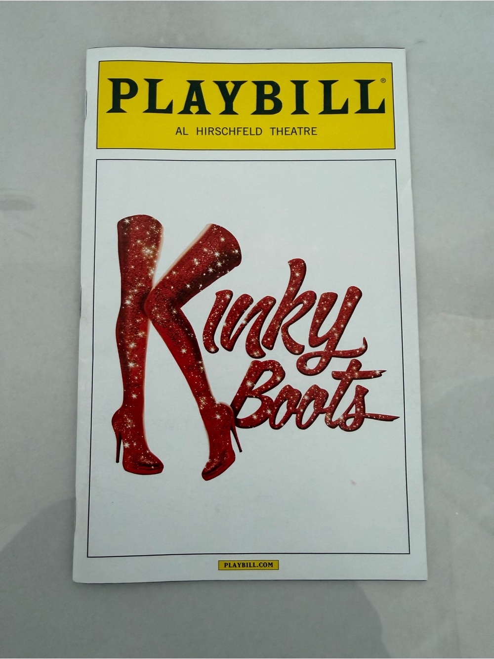 Kinky Boots Al Hirschfeld Theatre Playbill August 2013 Original Broadway Cast